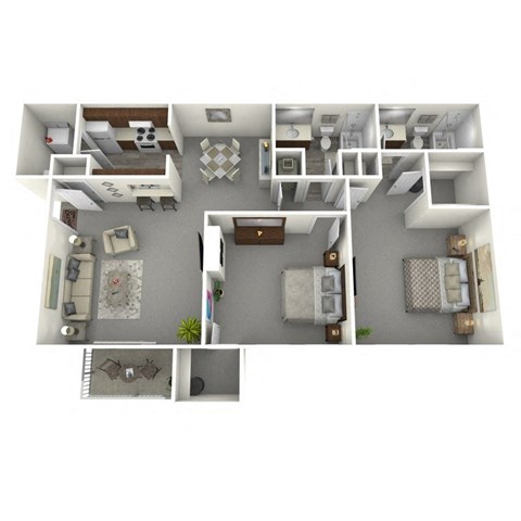 2 bed 2 bath at The Local Apartments, Tennessee